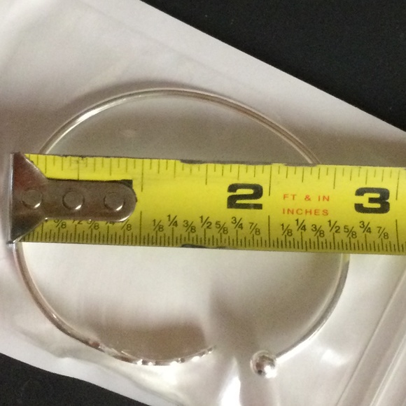 FREE SHIPPING 925 Silver Cuff Bracelet & Wrap Ring, adjustable, New in Package - Picture 4 of 6